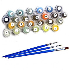 Набор для раскрашивания по номерам на холсте «Осенняя набережная» (40×50 см) - Фото 3