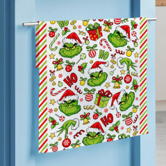 Комплект вафельных полотенец «Grinch» - Фото 2