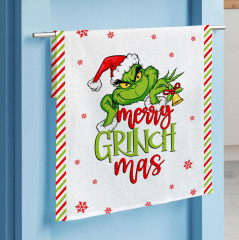 Комплект вафельных полотенец «Grinch» - Фото 3