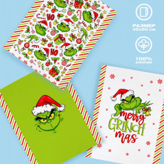 Комплект вафельных полотенец «Grinch» - Фото 5