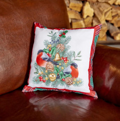 Подушка декоративная «Cell bullfinches» - Фото 4