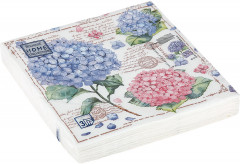 Набор салфеток бумажных «Открытка с гортензиями» - Фото 1