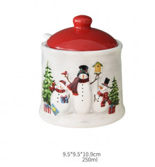 Сахарница новогодняя «Снеговики» - Фото 1
