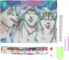 Алмазная мозаика «Хаски» - Фото 1