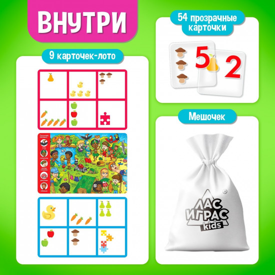 Игра настольная «Умное лото. Учимся считать»