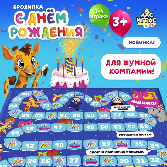 Игра настольная «С днём рождения»