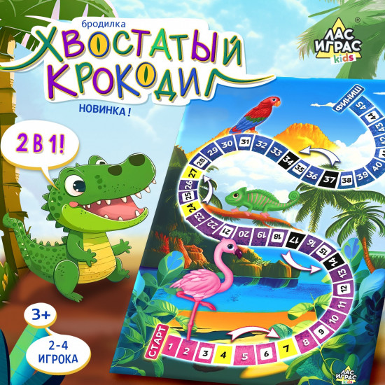 Игра настольная «Хвостатый крокодил»