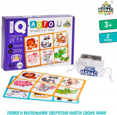 Игра развивающая «IQ-лото. Мамы и малыши» - Фото 1