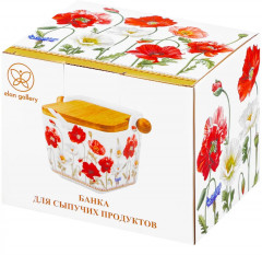 Банка для сыпучих продуктов с ложкой «Маки» - Фото 7