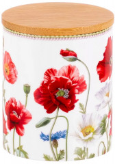 Банка для хранения с крышкой «Маки» - Фото 1