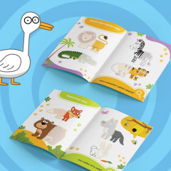 Наклейки-половинки «Весёлые зверята» - Фото 3