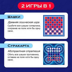 Игра настольная «Шашки» - Фото 3
