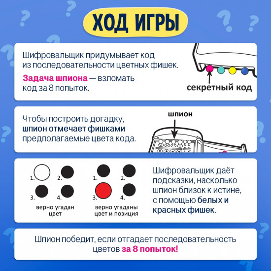 Игра настольная «Кодовый цвет»
