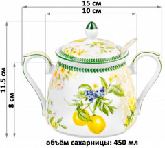 Сахарница с ложкой «Лимоны» - Фото 4