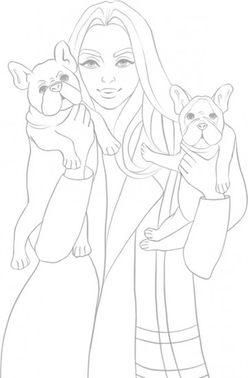 Раскраска «Me and My Puppy»
