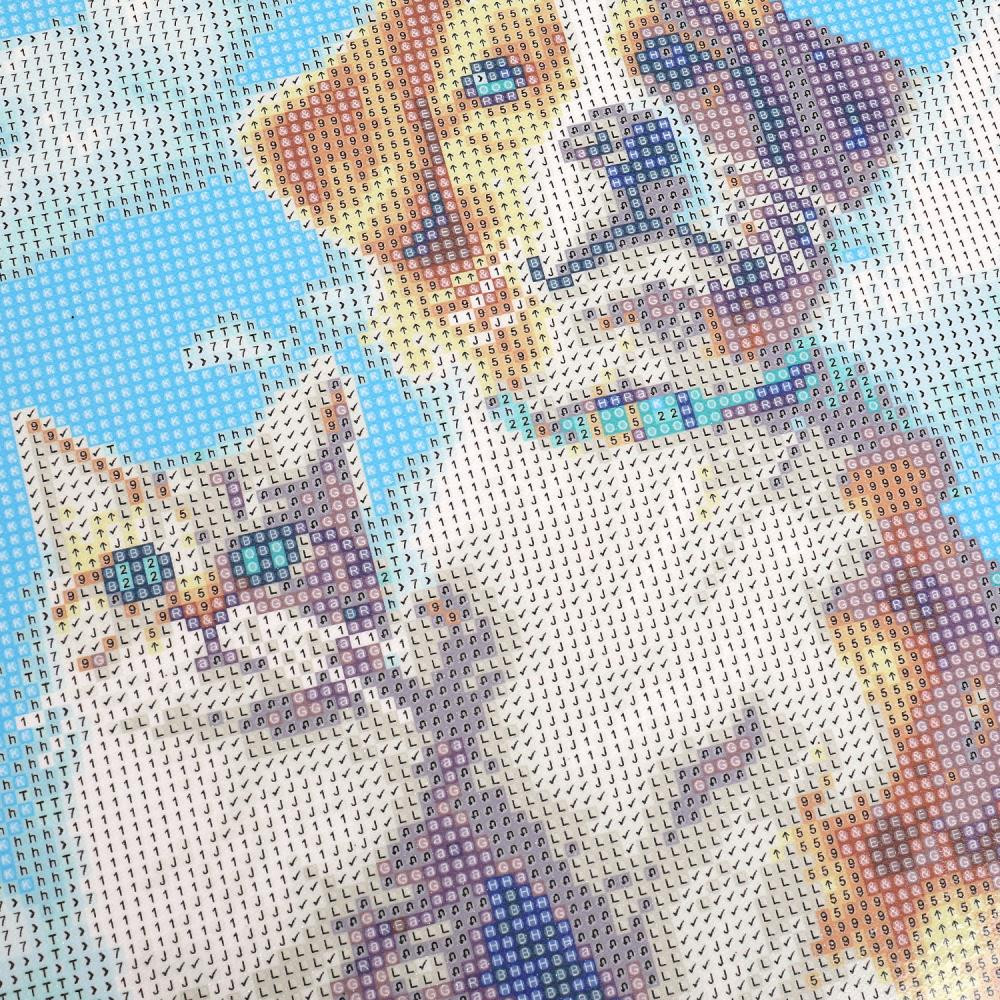Алмазная мозаика «Котик и собака» | Multi Art | Фото 3