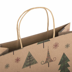 Набор пакетов подарочных «Kraft Xmas Tree» - Фото 4