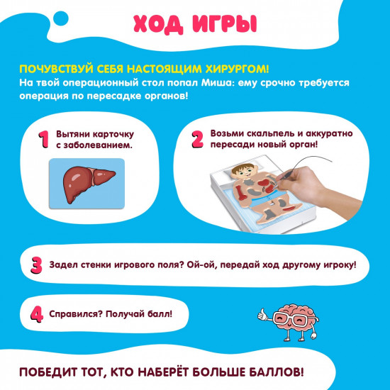 Игра настольная «Весёлая анатомия»
