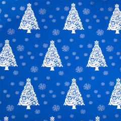 Бумага упаковочная с металлизированным эффектом «Blue Winter» - Фото 2