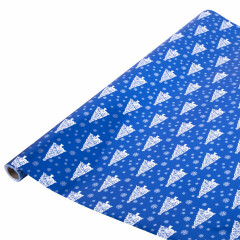 Бумага упаковочная с металлизированным эффектом «Blue Winter» - Фото 4