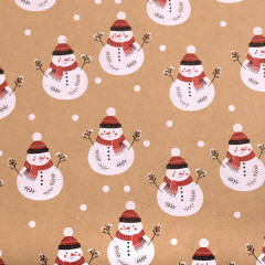Бумага упаковочная «Snowman» - Фото 3