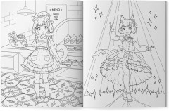 Нэко — девочка-кошка. Книжка-раскраска - Фото 3