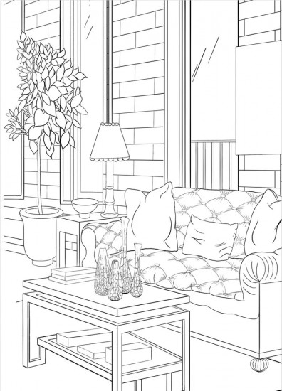 Раскраска «Interior Designer»