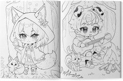 Фантастический лес. Книжка-раскраска - Фото 3