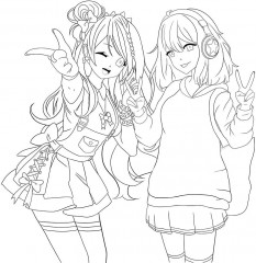 Раскраска «Anime Teens» - Фото 1