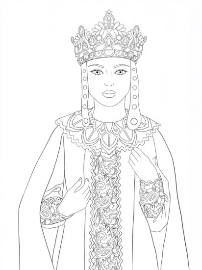 Раскраска «Красна девица»