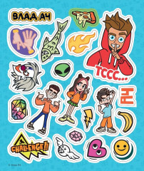 Альбом для творчества с наклейками «Подарок своими руками. Влад А4. Всем привет!» - Фото 13