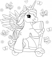 Раскраска «Мир единорогов» - Фото 1