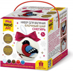 Набор для валяния из шерсти «Елочная игрушка Снегирь» - Фото 2