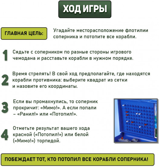 Игра настольная «Морской бой»