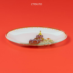 Блюдо сервировочное «Зимний медвежонок. Москва» - Фото 1