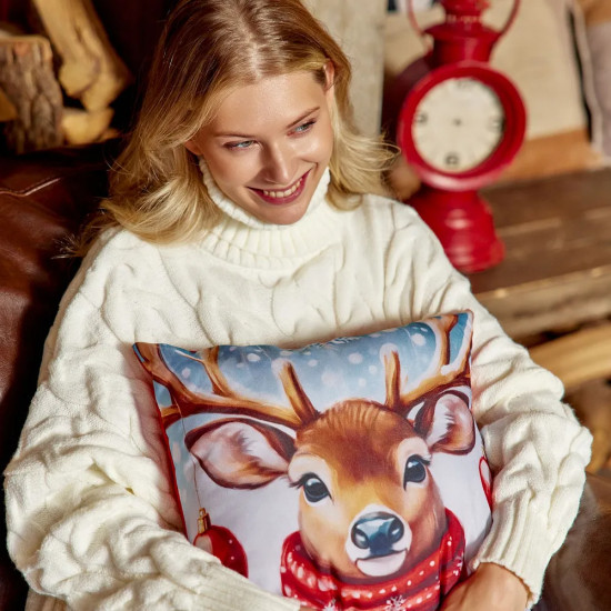 Подушка декоративная «Snow deer»