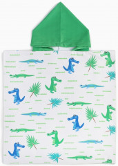 Полотенце-пончо детское «Крокодильчики» - Фото 5