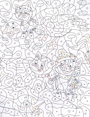 Времена года. Раскраска по номерам - Фото 2