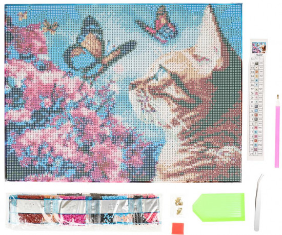 Алмазная мозаика «Котик»