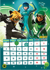 Календарь настенный перекидной с наклейками на 2025 год «Леди Баг и Супер-Кот» - Фото 1