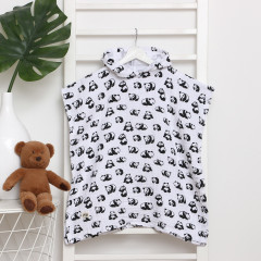 Пончо муслиновое детское «Панды» - Фото 3