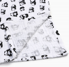 Пончо муслиновое детское «Панды» - Фото 6