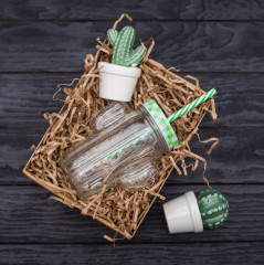 Кружка с крышкой и трубочкой «Кактус» - Фото 10