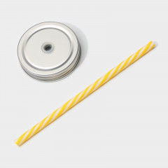 Кружка с крышкой и трубочкой «Медведь» - Фото 4