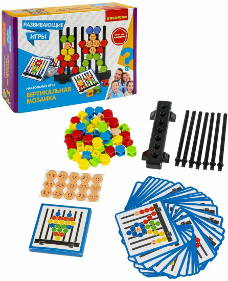Игра настольная развивающая «Вертикальная мозаика»