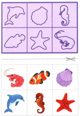 Первые вырезалки. Подбери картинку по контуру - Фото 3