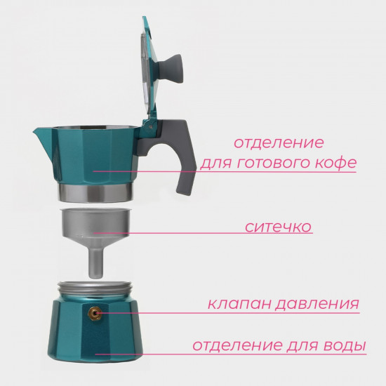 Кофеварка гейзерная «Azure»