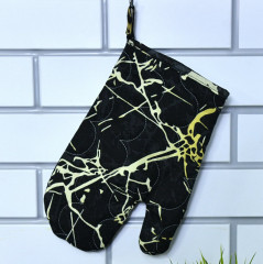 Прихватка-рукавица «Чёрный мрамор» - Фото 1