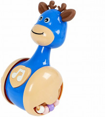 Неваляшка-каталка с прорезывателями и звуками «Олененок» - Фото 8