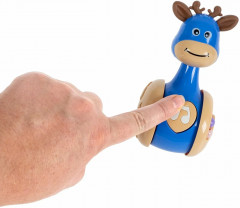 Неваляшка-каталка с прорезывателями и звуками «Олененок» - Фото 10